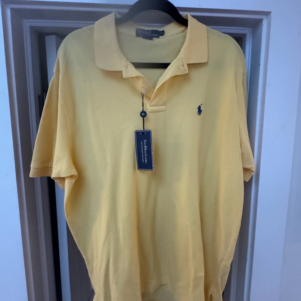Polo by Ralph Lauren Men's Polo Shirt in Yellow